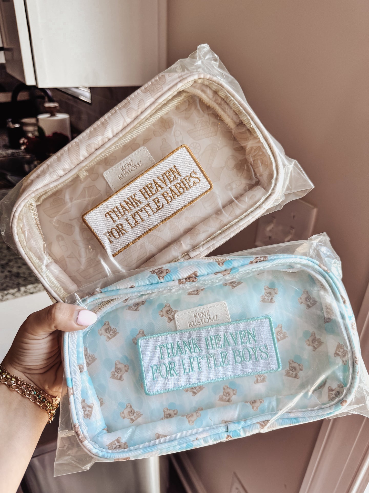 EMBROIDERED BABY POUCHES