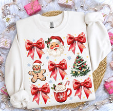 Load image into Gallery viewer, Vintage Santa + bows
