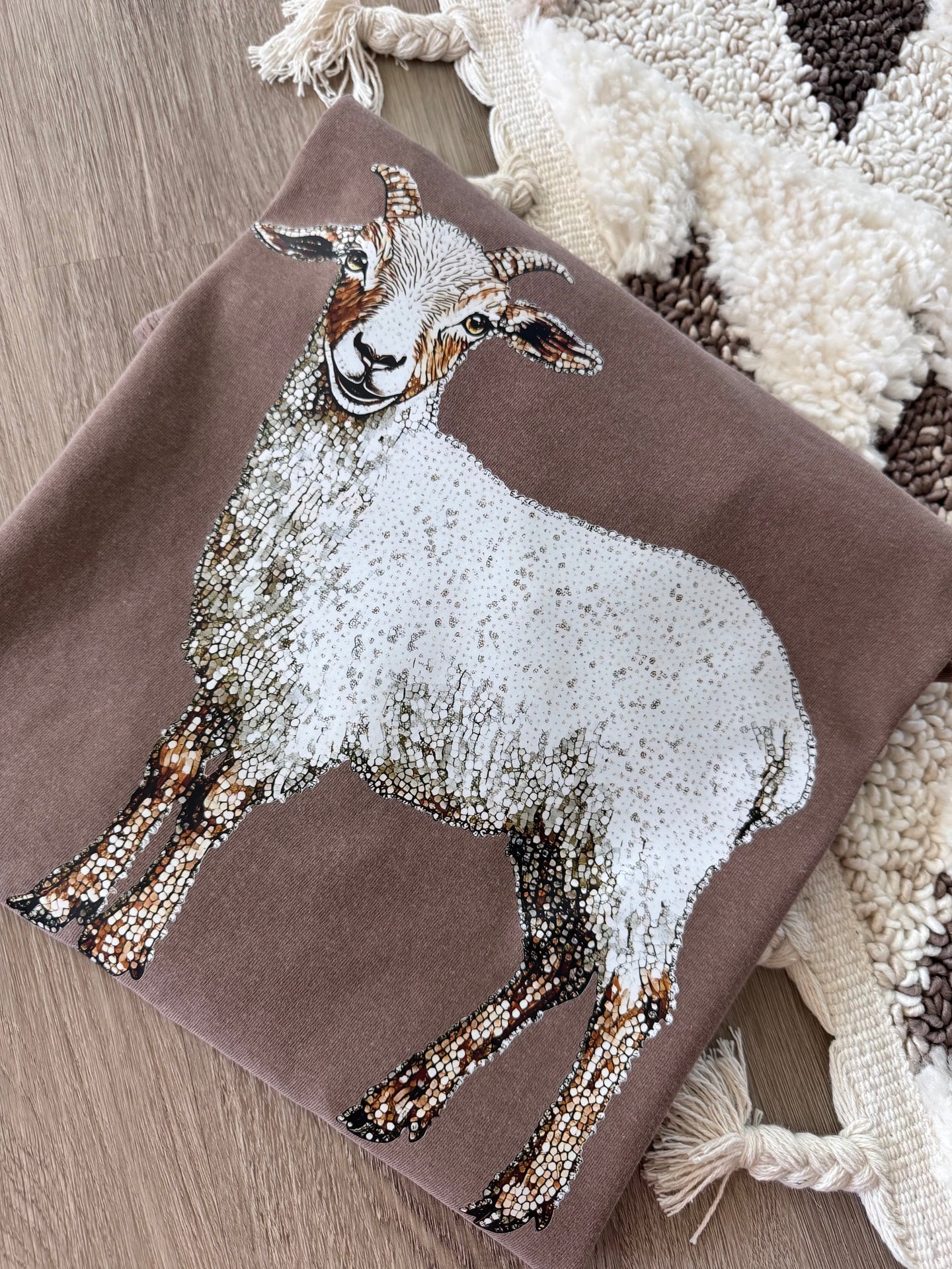 FAUX rhinestone goat