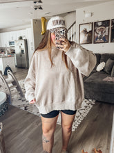 Load image into Gallery viewer, ACID WASHED PULLOVER - ash mocha
