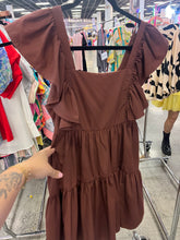 Load image into Gallery viewer, Ruffle Chocolate dress
