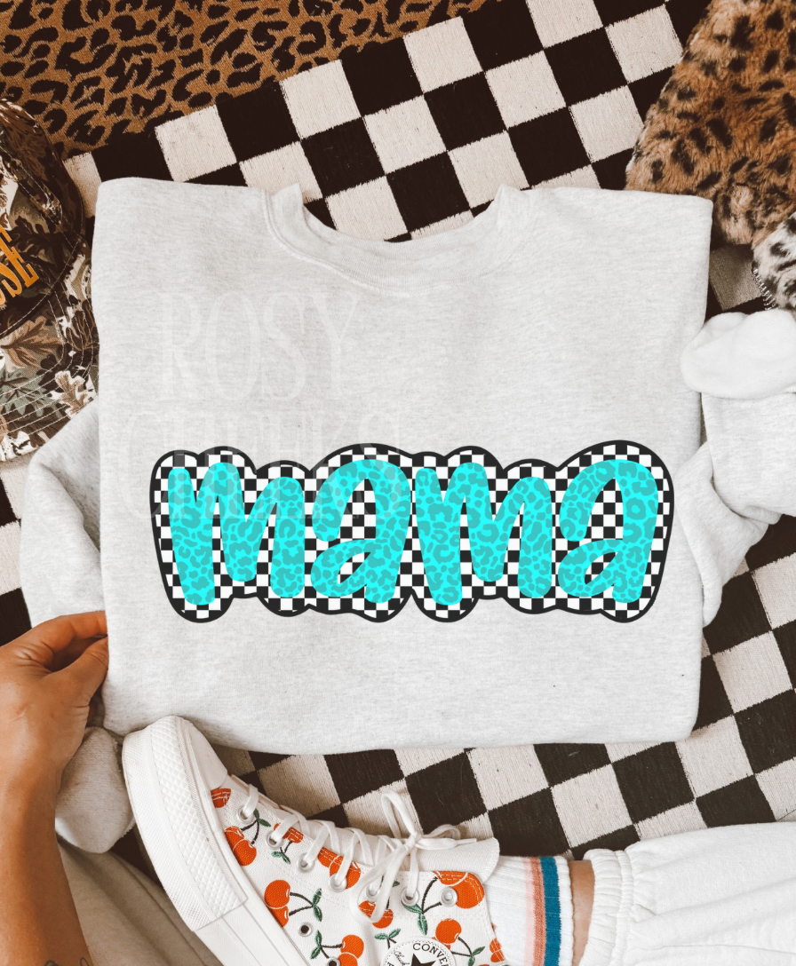 Blue/Checkered mama