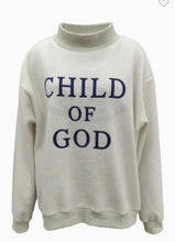 Load image into Gallery viewer, Jesus/Child of God reversible mock neck sweatshirt
